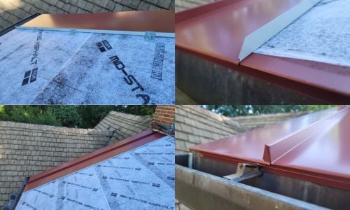 process of installing standing seam metal roof panel