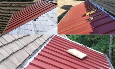 replacing a standing seam metal roof