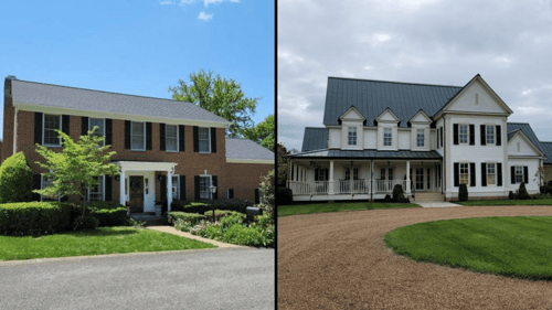 architectural asphalt shingle and standing seam metal roof curb appeal comparison 