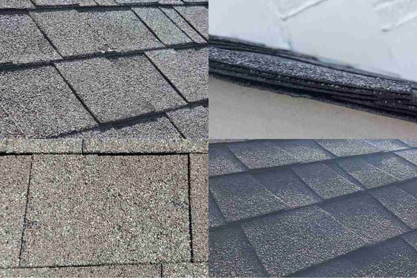 asphalt shingle close ups