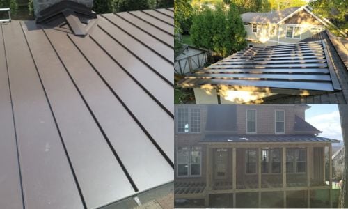 standing seam metal roofs on flat roofs