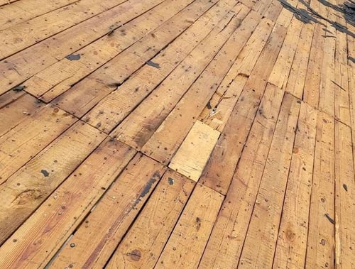 plank roof decking