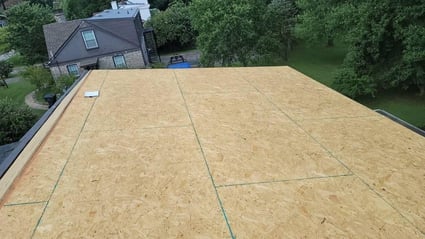 roof decking or roof sheathing