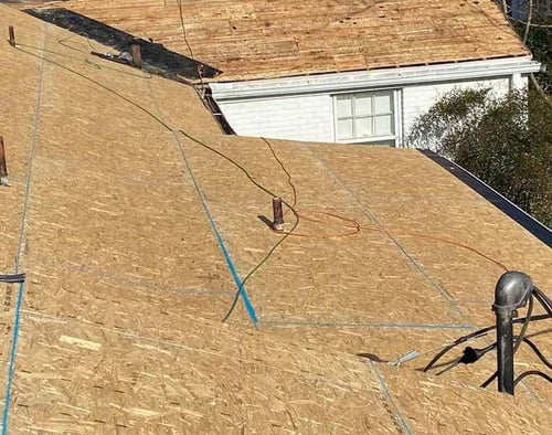 oriented strand board roof decking