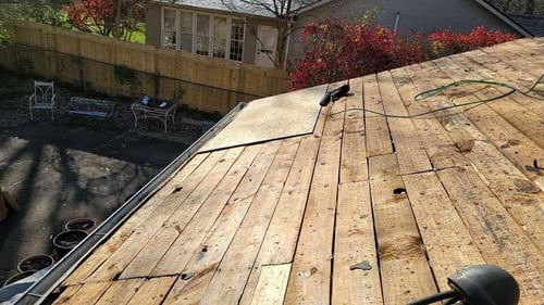 plank roof decking