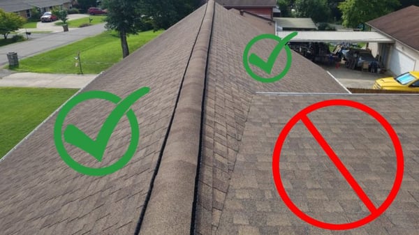 example of where shingles can be installed