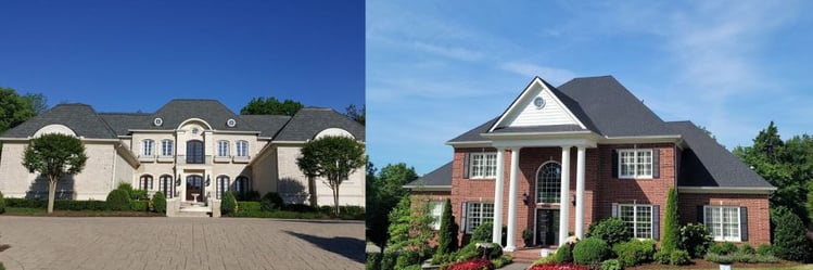 comparing the curb appeal of architectural shingles to luxury shingles