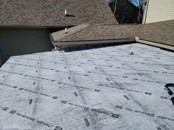 high heat ice and water shield as underlayment for metal roof