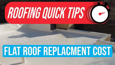 How Much Does a Flat Roof Replacement Cost? (Membrane & Metal)