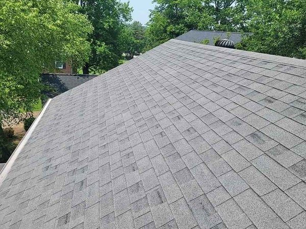 asphalt shingle roof with granular loss