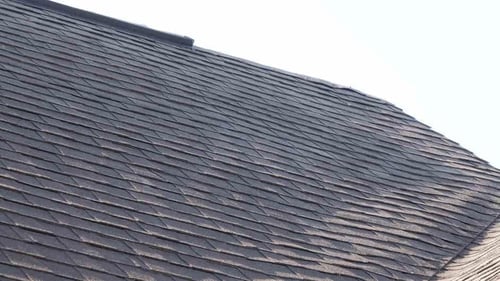 improperly installed roof shingles