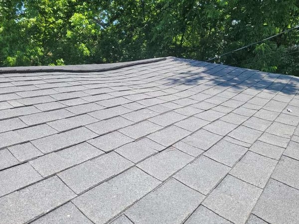 sagging in roof due to shingle roof failure
