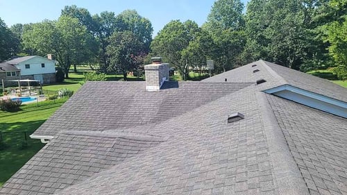 improperly installed architectural asphalt shingle roof covered by roofing warranty