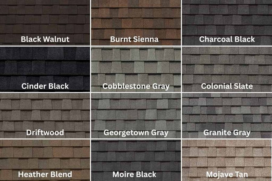 certainteed landmark architectural shingle colors
