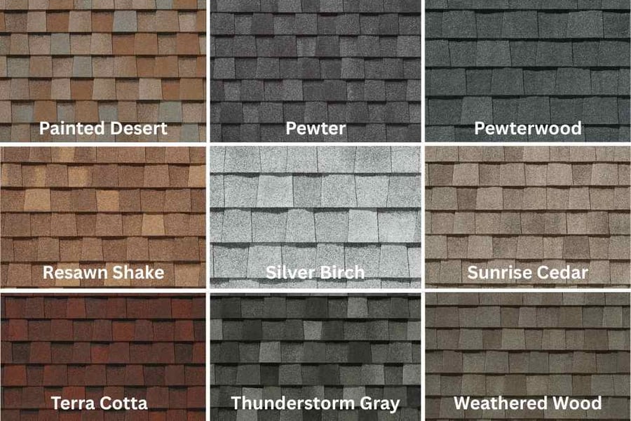 certainteed landmark architectural shingle colors