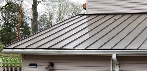 standing seam metal roof painted finish