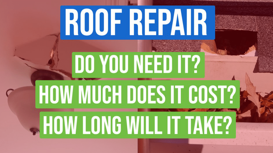 Bill Ragan Roofing Video Thumbnail: Is Roof Repair Right for You?