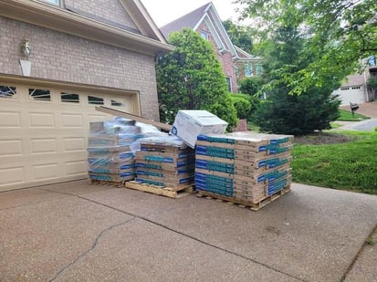 roofing material delivered