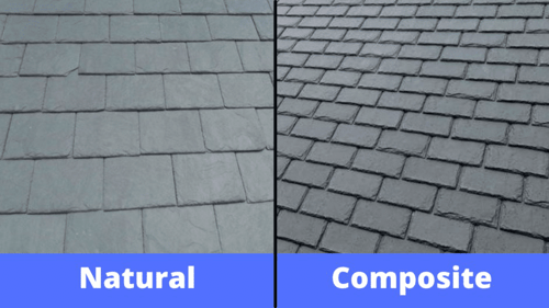 natural slate shingles compared to composite slate shingles