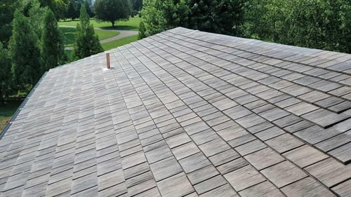 synthetic cedar shake roof