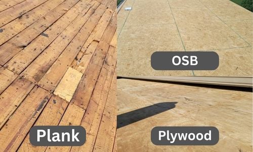 examples of the different types of roof decking