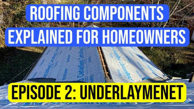 Roofing Components Explained to Homeowners: Underlayment