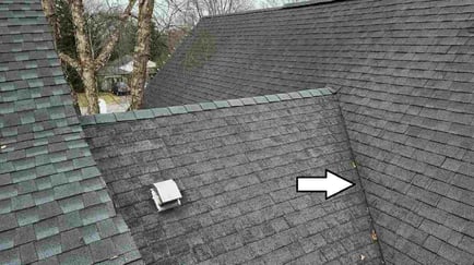 ice damming in a roof valley