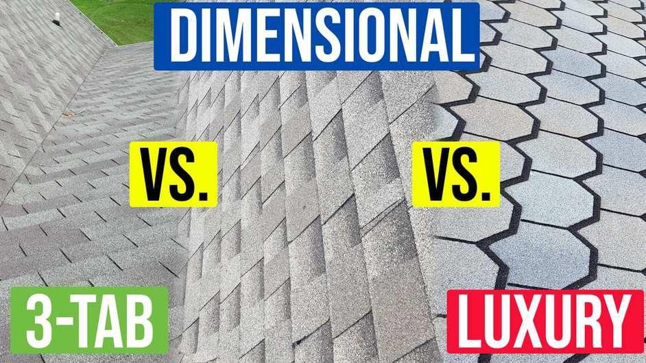 Comparing 3-tab vs. Architectural vs. Luxury Asphalt Shingles