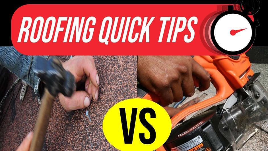Air Gun vs. Hand Nailing: Which Roof Installation Method is the Best?