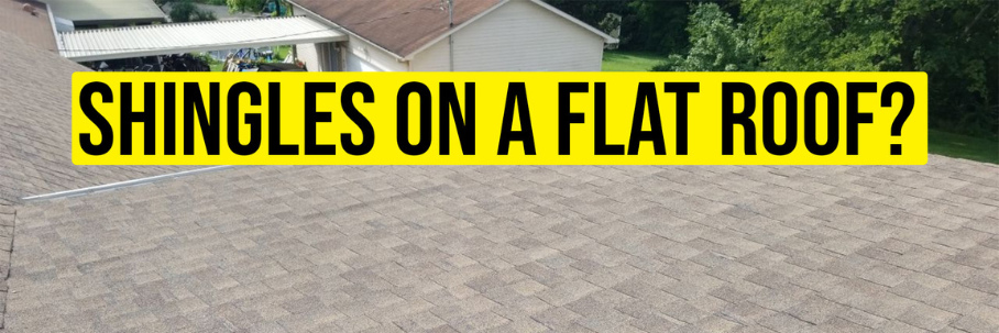 Can You Install Asphalt Shingles on a Flat Roof?