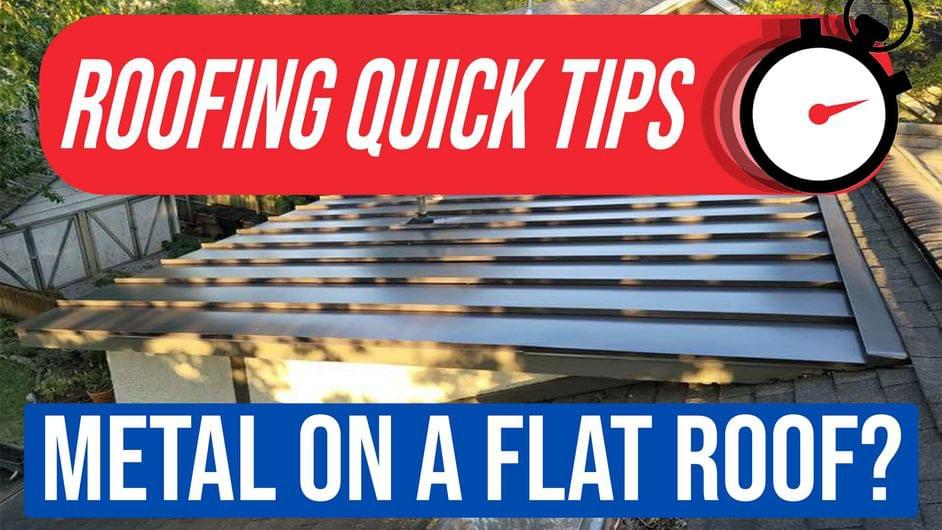 Can You Put a Metal Roof on a Flat Roof? (and How Much It Costs)
