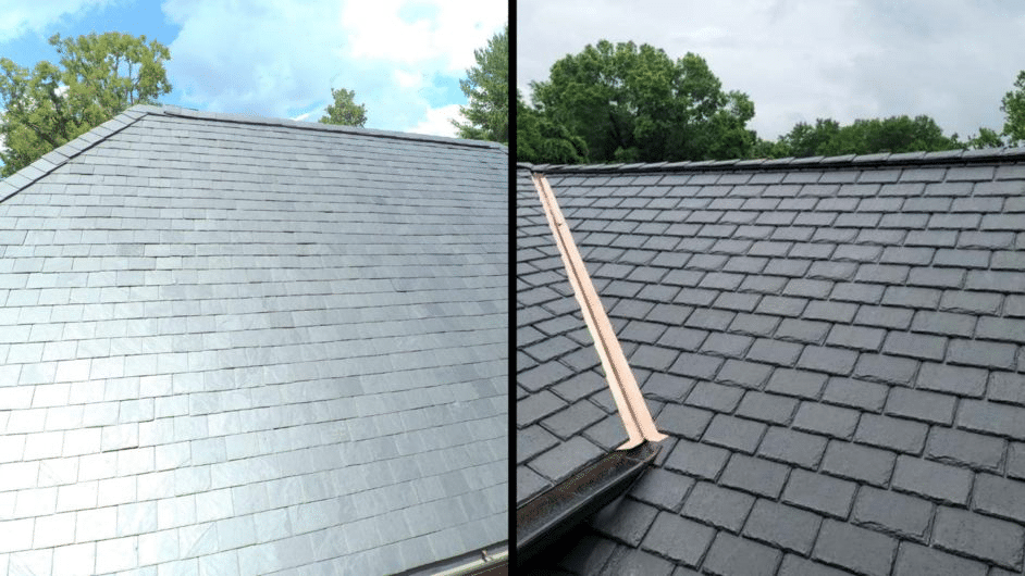 Slate Roof Vs Synthetic, Imitation Grey Slate Roof Tiles
